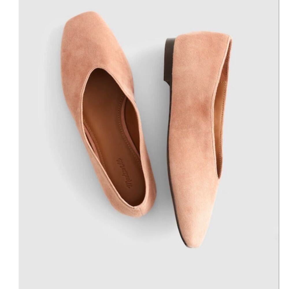 Madewell Women's The Mylie Ballet Flat Shoes Leather Warm Umber Size 9.5 NWOB